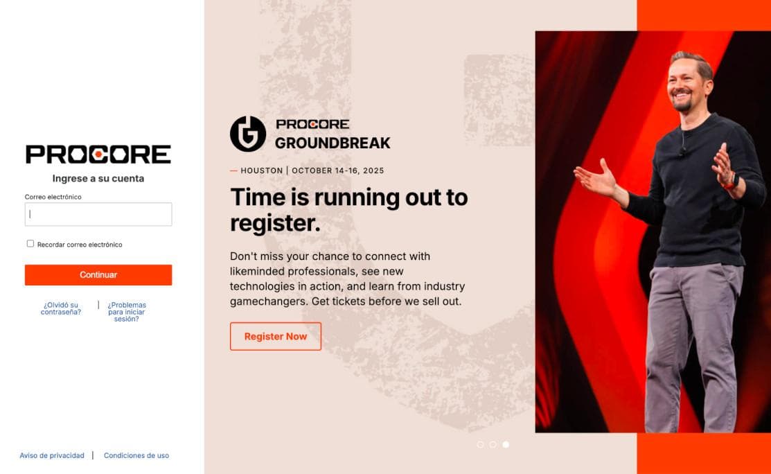 Procore Specifications